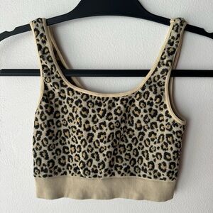 Daughters of Culture Leopard Sports Bra Top - NWOT